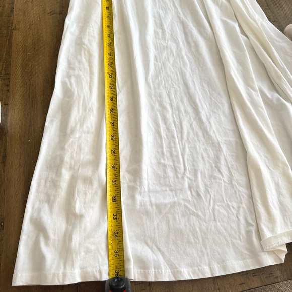 New York & Company White Maxi A-Line Skirt 100% cotton size S - Picture 5 of 7